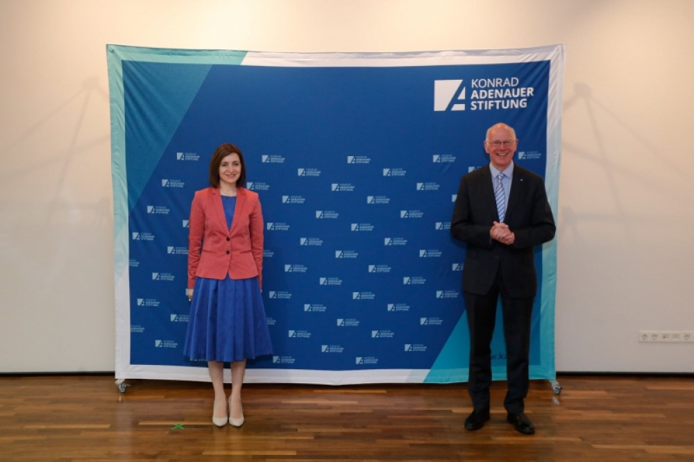 Maia Sandu a participat la o dezbatere despre Republica Moldova, organizată de Fundația Konrad Adenauer
